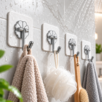 Flower Wall Hook – Strong Adhesive, No-Drill, Holds up to 5kg
